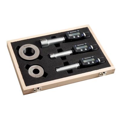 BOWERS SXTD4U-BT digital 3-punkt mikrometer sæt 10-20 mm med 3 digitale enheder og kontrolringe